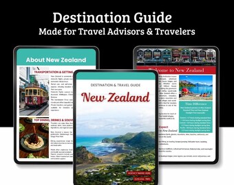New Zealand Travel Destination Guide | Canva Template for Travel Agents (Digital Download)