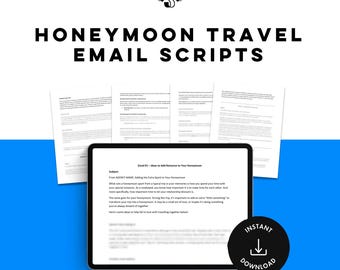 Honeymoon Travel Agent Email Templates | Romance Travel Marketing (Digital Download)