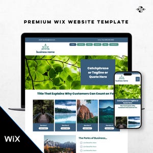 Wix Website Template for Coaches, Service Providers | Small Business Web Design | Wix Web Design Template | Creative Website