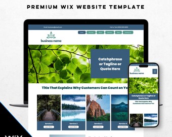 Wix Website Template, Modern Web Design for Coaches