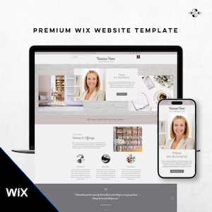 Modern Wix Website Template for Coaches & Service Providers | Small Business Web Design | Wix Web Design Template | Luxury Website