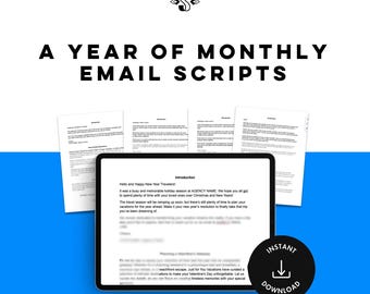 Travel Agent Email Newsletter Templates | 12-Month Marketing Bundle (Digital Download)