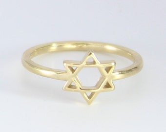 925 Sterling Silver Star Of David Ring – Hexagram Jewish Faith Jewelry, Beach Life Treasures