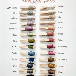 Thread color options.