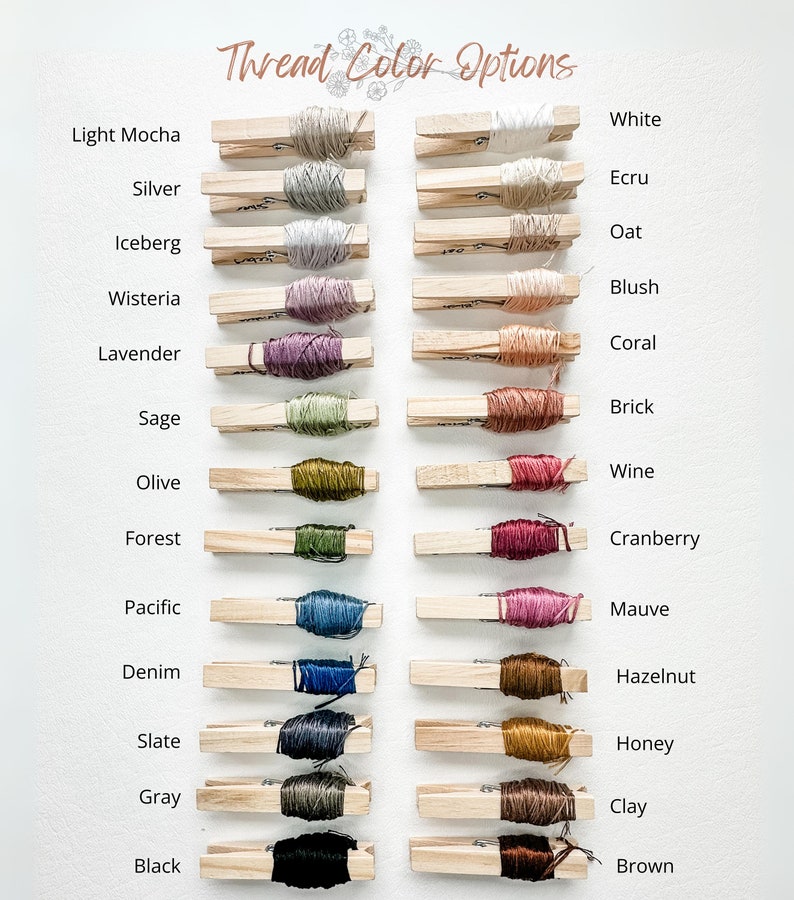 Thread color options.