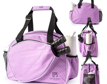 Stylish Women's Pickleball Bag -Premium Sports Tote with Water Bottle Holder, Padded Racket Pocket & Spacious Storage-Versatile Gift for Her