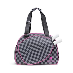 Stylish womens pickleball bag trendy paddle tote sleek design elegant gear bag compact lightweight adjustable strap travel ready durable yet fashionable chic pickleball storage feminine style vibrant colors tournament ready high quality versatile bag