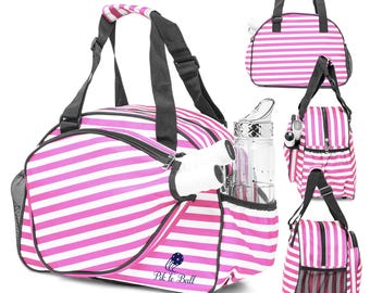 Stylish Women's Pickleball Bag -Premium Sports Tote with Water Bottle Holder, Padded Racket Pocket & Spacious Storage-Versatile Gift for Her