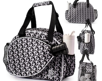 Umweltfreundliche Pickleball-Tasche für Damen - Stilvolle Sporttasche für Schläger, Wasserflasche & Ausrüstung - Nachhaltiges Geschenk