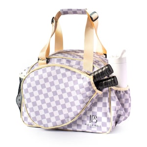 Stylish womens pickleball bag trendy paddle tote sleek design elegant gear bag compact lightweight adjustable strap travel ready durable yet fashionable chic pickleball storage feminine style vibrant colors tournament ready high quality versatile bag