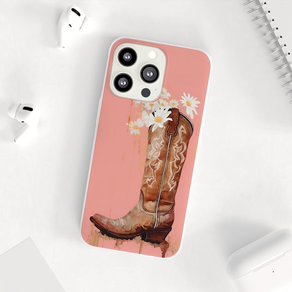 Cowboy Boot Phone Case Etsy