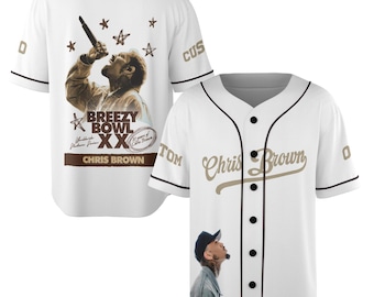Chris Brown Breezy Bowl XX Baseball Jersey, Personalized Chris Brown Jersey, Breezy Bowl XX Shirt, Chris Brown Shirt, Breezy Bowl 2025 Tee