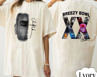 Comfort Colors® Chris Brown Breezy Bowl XX Tour Shirt, Chris Brown Shirt, Chris Brown Fan Gift, Chris Brown Merch Shirt, Cb Tour 2025 Shirt
