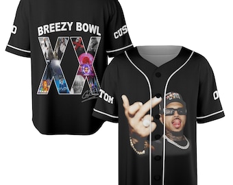 Chris Brown Breezy Bowl XX Baseball Jersey, Personalized Chris Brown Jersey, Breezy Bowl XX Shirt, Chris Brown Shirt, Breezy Bowl 2025 Tee