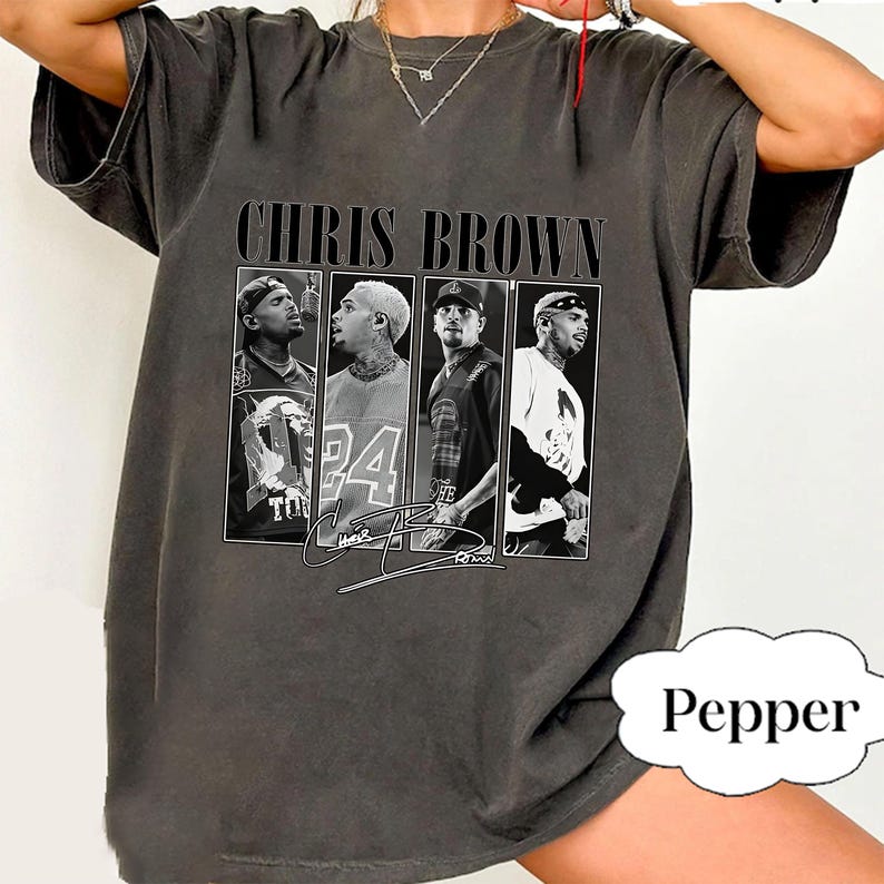 Comfort Colors® Chris Brown Breezy Bowl XX Tour-tröja, Chris Brown-tröja, Chris Brown-fanpresent, Chris Brown-merchandise-tröja, CB Tour 2025-tröja bild 3