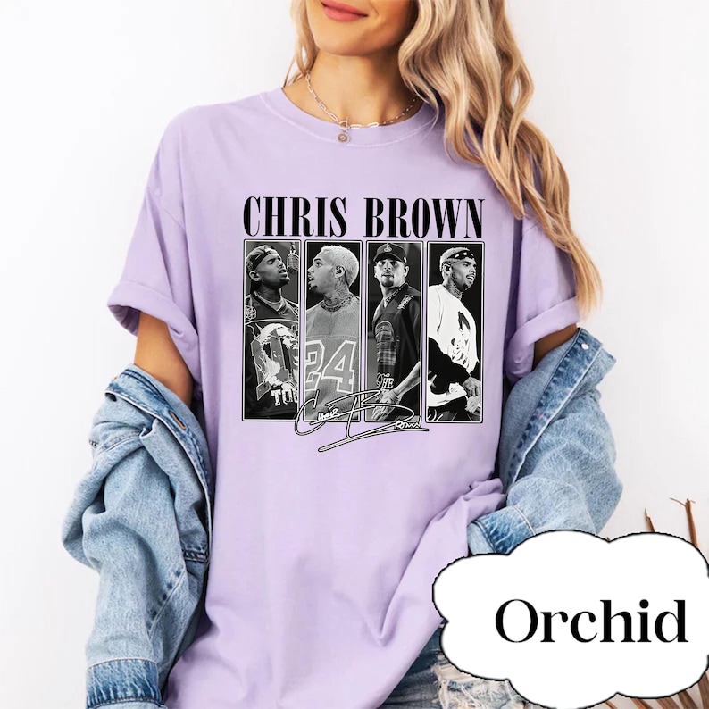 Comfort Colors® Chris Brown Breezy Bowl XX Tour-tröja, Chris Brown-tröja, Chris Brown-fanpresent, Chris Brown-merchandise-tröja, CB Tour 2025-tröja bild 5