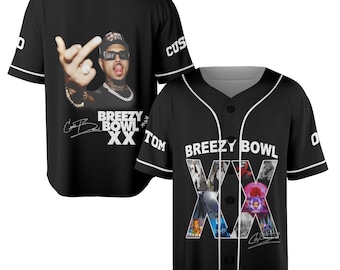 Chris Brown Breezy Bowl XX Baseball Jersey, Personalized Chris Brown Jersey, Breezy Bowl XX Shirt, Chris Brown Shirt, Breezy Bowl 2025 Tee