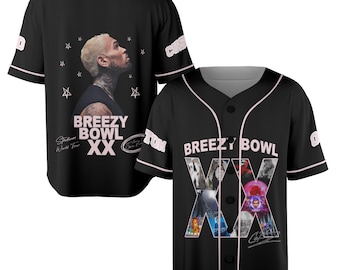 Chris Brown Breezy Bowl XX Baseball Jersey, Personalized Chris Brown Jersey, Breezy Bowl XX Shirt, Chris Brown Shirt, Breezy Bowl 2025 Tee