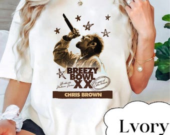 Comfort Colors® Chris Brown Breezy Bowl XX Tour Shirt, Chris Brown Shirt, Chris Brown Fan Gift, Chris Brown Merch Shirt, Cb Tour 2025 Shirt