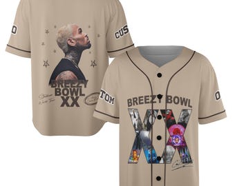 Chris Brown Breezy Bowl XX Baseball Jersey, Personalized Chris Brown Jersey, Breezy Bowl XX Shirt, Chris Brown Shirt, Breezy Bowl 2025 Tee