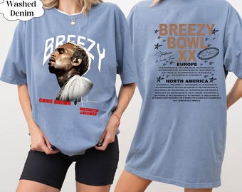 Comfort Colors® Chris Brown Breezy Bowl XX Tour Shirt, Chris Brown Shirt, Chris Brown Fan Gift, Chris Brown Merch Shirt, Cb Tour 2025 Shirt