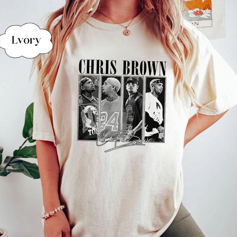 Comfort Colors® Chris Brown Breezy Bowl XX Tour-tröja, Chris Brown-tröja, Chris Brown-fanpresent, Chris Brown-merchandise-tröja, CB Tour 2025-tröja bild 1