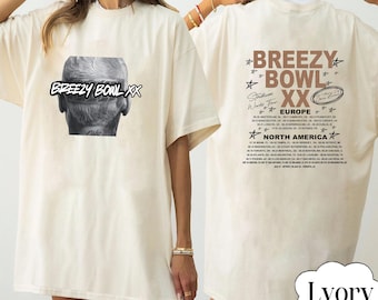 Comfort Colors® Chris Brown Breezy Bowl XX Tour Shirt, Chris Brown Shirt, Chris Brown Fan Gift, Chris Brown Merch Shirt, Cb Tour 2025 Shirt