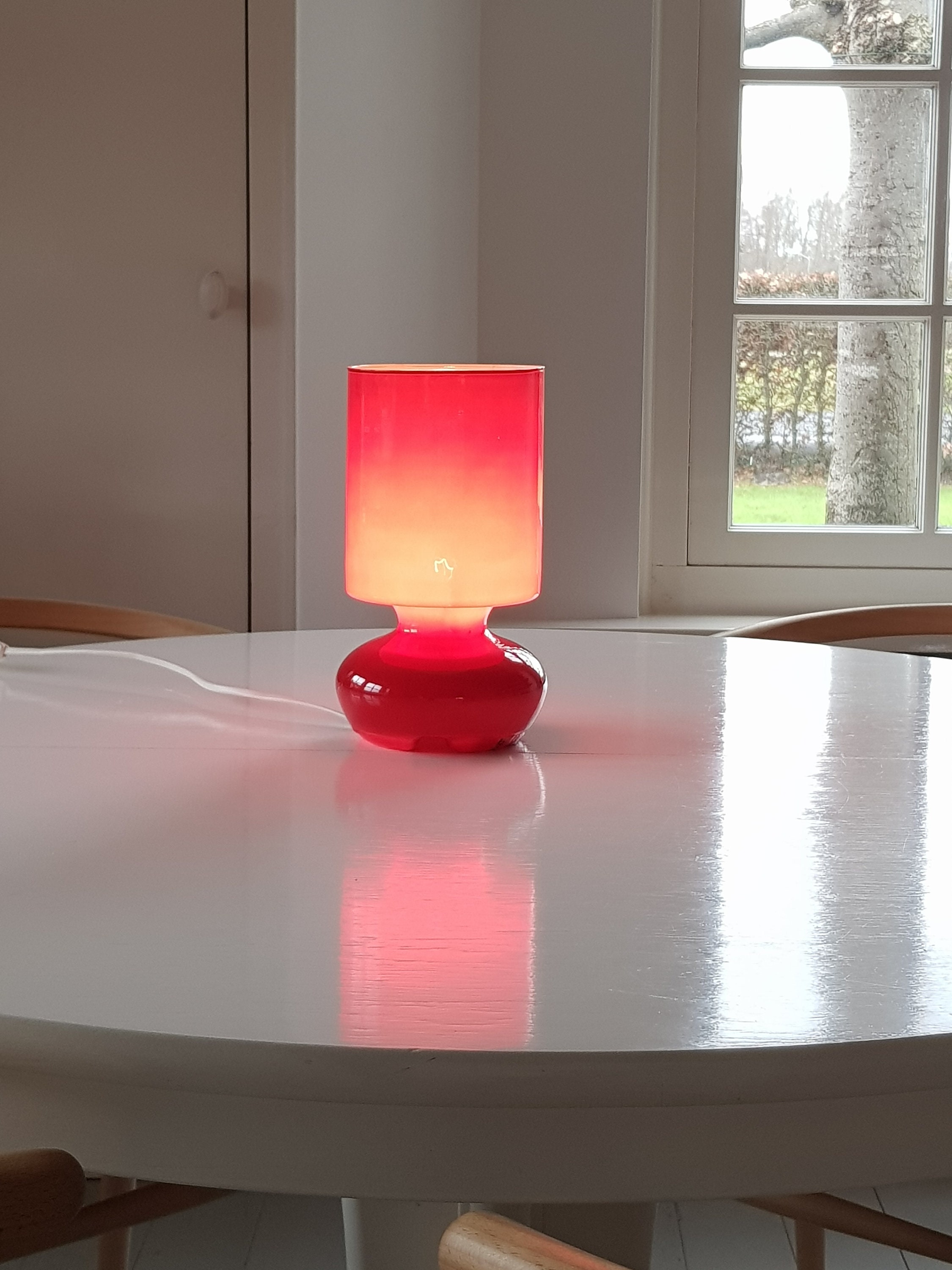 Ikea lykta lampe rouge vintage - Etsy France