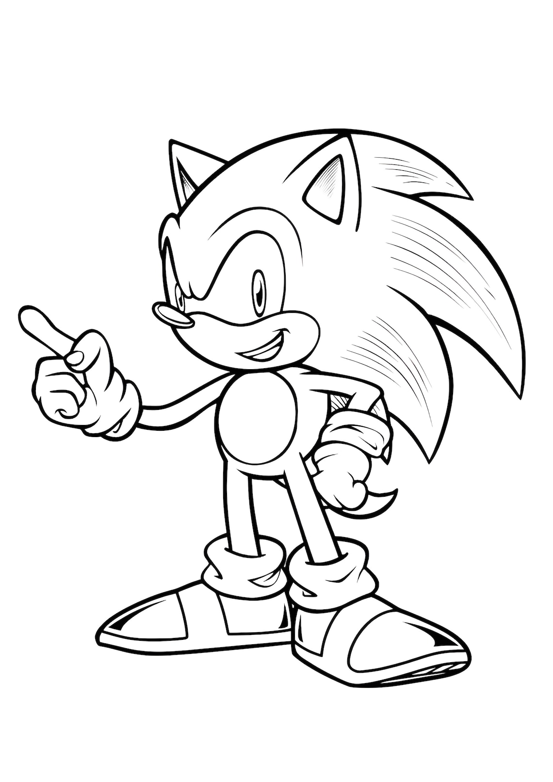 12 Page Sonic Coloring Book Fun Coloring Pages for Kids Digital ...