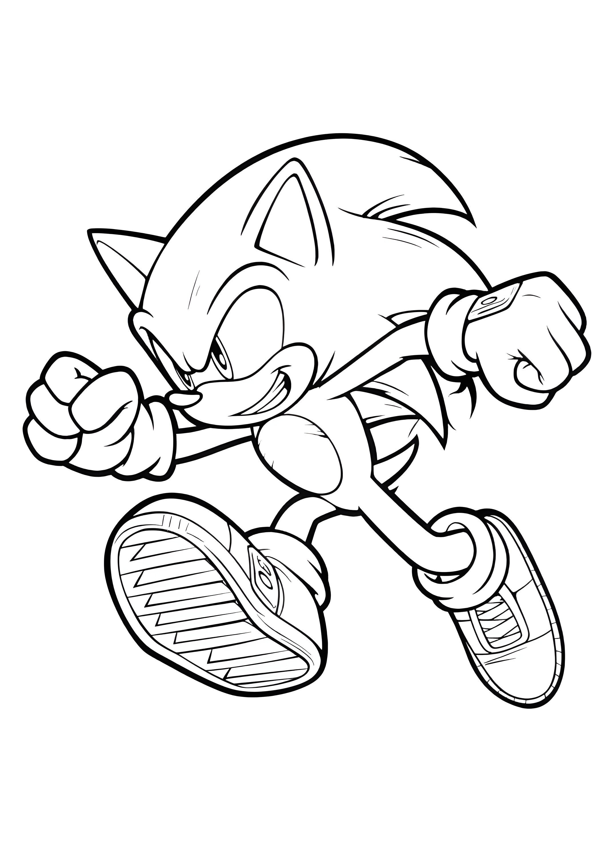 12 Page Sonic Coloring Book Fun Coloring Pages for Kids Digital