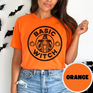 Enkel häxa Halloween läskig rolig häxa höst säsongsbetonad bus eller godis-t-shirt unisex jersey-t-shirt med kort ärm Bella + Canvas 3001