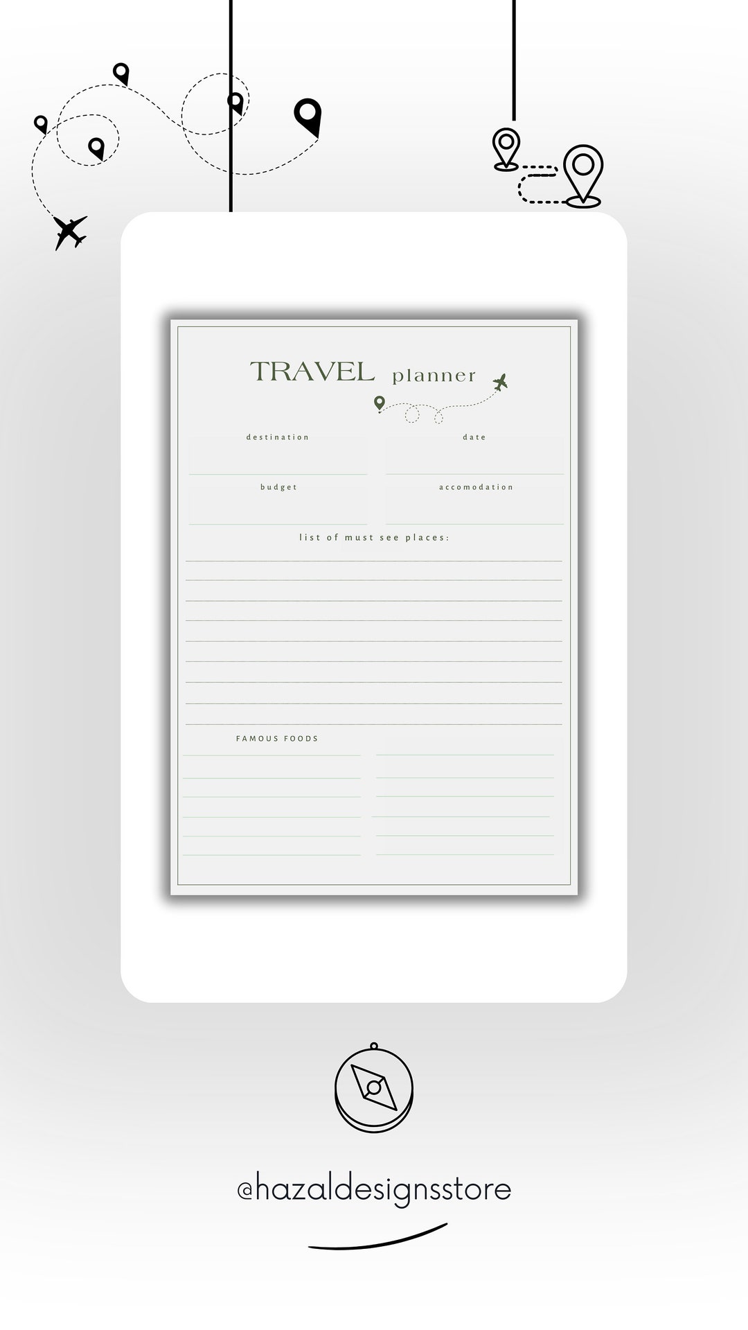 travel-planner-printable-travel-planner-digital-planner-travel-etsy