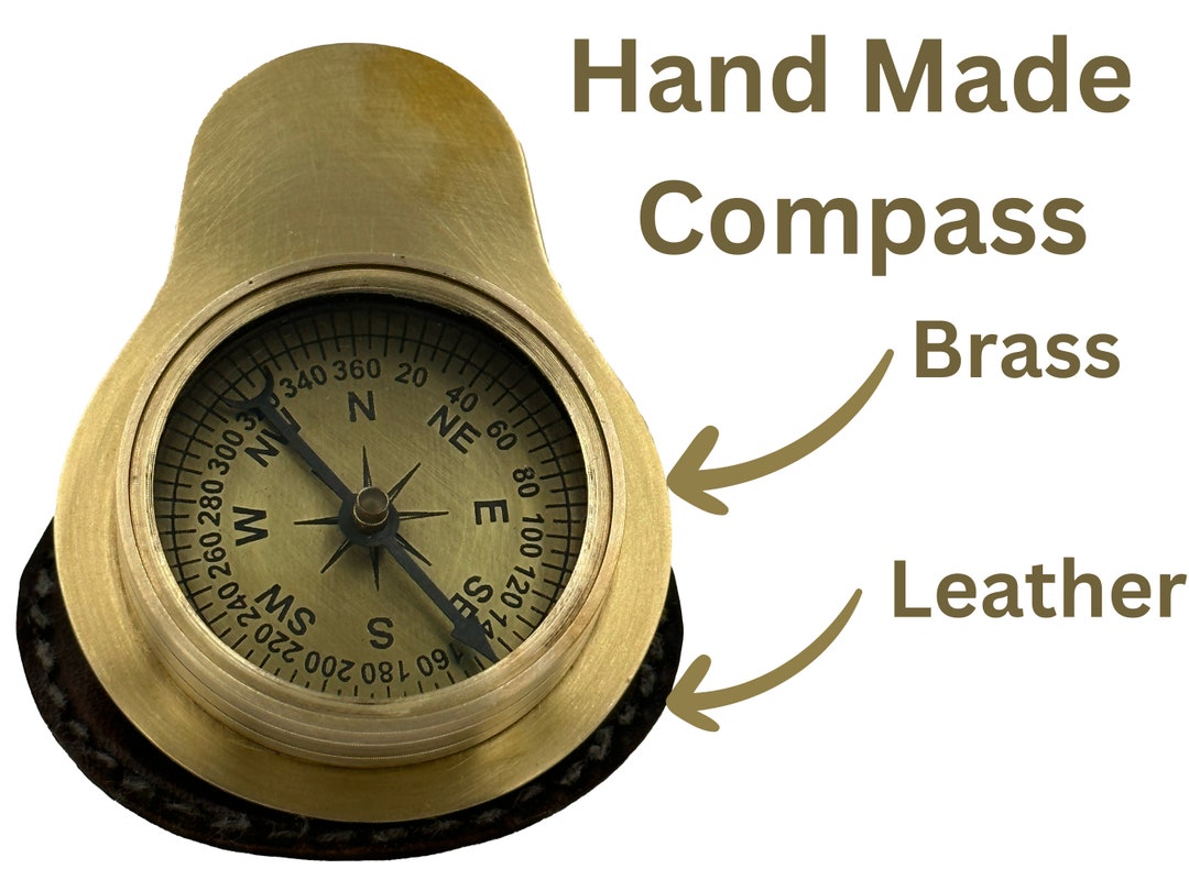 Brass Compass Gift for Anniversary Gift for Boyfriend Wedding Etsy