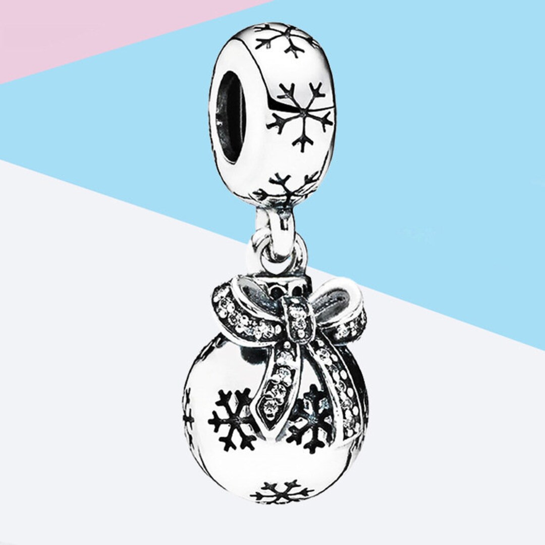 Pandora Christmas Bauble Charm 925 Sterling Silver Ale Etsy