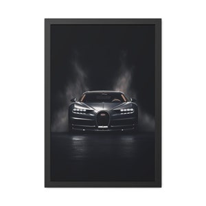 Bugatti Chiron Wall Art For Bedroom Minimalistic Car Poster Print Room Decor Bugatti Digital Poster