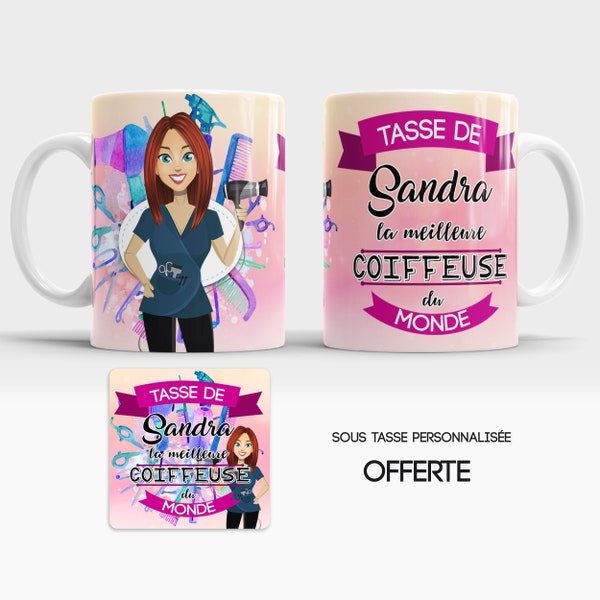 Mug Tasse Coiffeuse cadeau à personnaliser