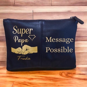 Super Dad Grandpa Godfather Personalized First Name Pouch Case Gift 2820 cm 2L Pencil Case image 1