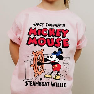 Steamboat Willie Shirt: Vintage Mickey Mouse Graphic Tee