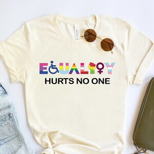 Equality Hurts No One T-Shirt: LGBT Pride, Social Justice Gift