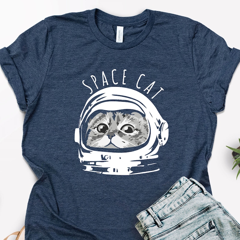 Space Cat Print Men's Sweatshirt main image 0