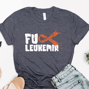 Leukemia Awareness T-Shirt: Orange Ribbon Warrior Tee