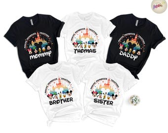 Custom Disney Family T-Shirt, Making Memories Together Shirt, Matching Disney Shirt, Disney World Family Vacation Shirt, Disneyland Trip Tee