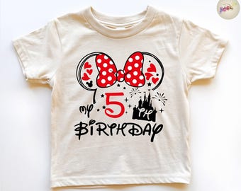 Personalized Minnie Mouse Birthday Shirt, Custom Disney Family Tee