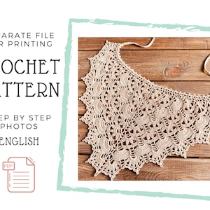 Crochet Bandana Pattern, Boho Crochet Bandana, Crochet Kerchief Pattern
