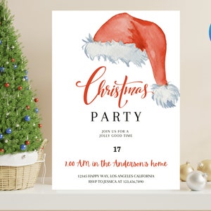 Christmas Party Invitation Christmas Party Invite Christmas Party Printable Holiday Party Invitation Christmas Invitation Download Template