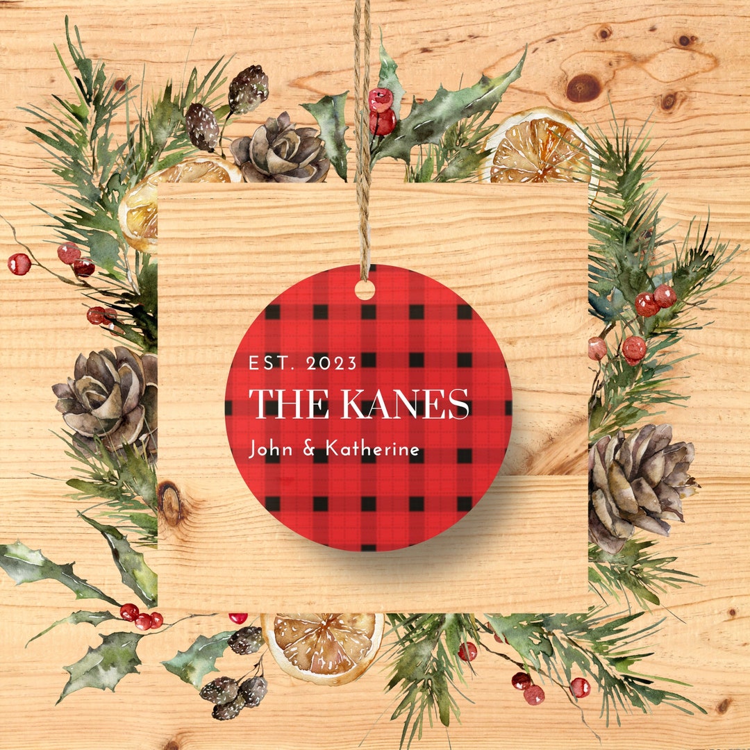 Personalized Ornament Christmas Gift for Newlyweds Just - Etsy