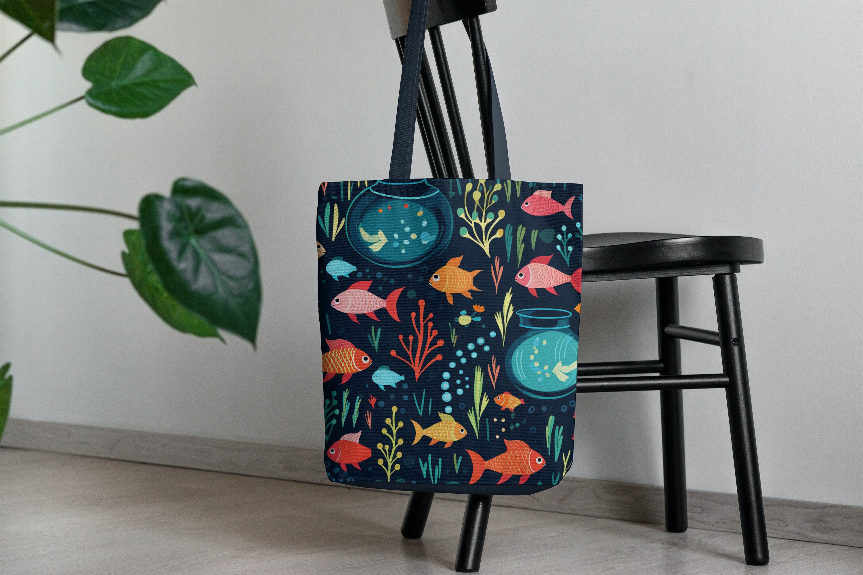 10 Seamless Fish Bowl Themed Patterns Digital Paper Scrapbook Patterns ...