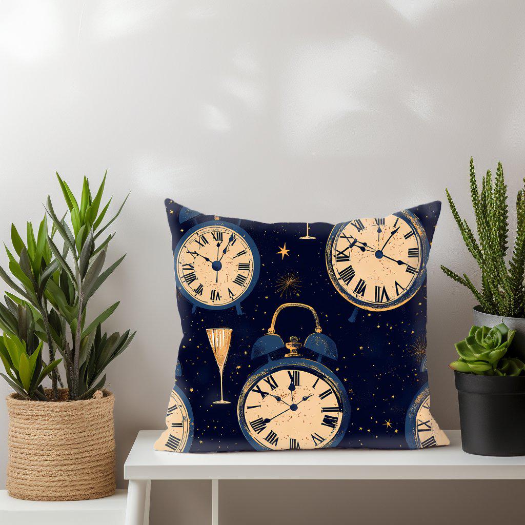 Clock Countdown Themed Patterns Digital Paper Scrapbook Patterns