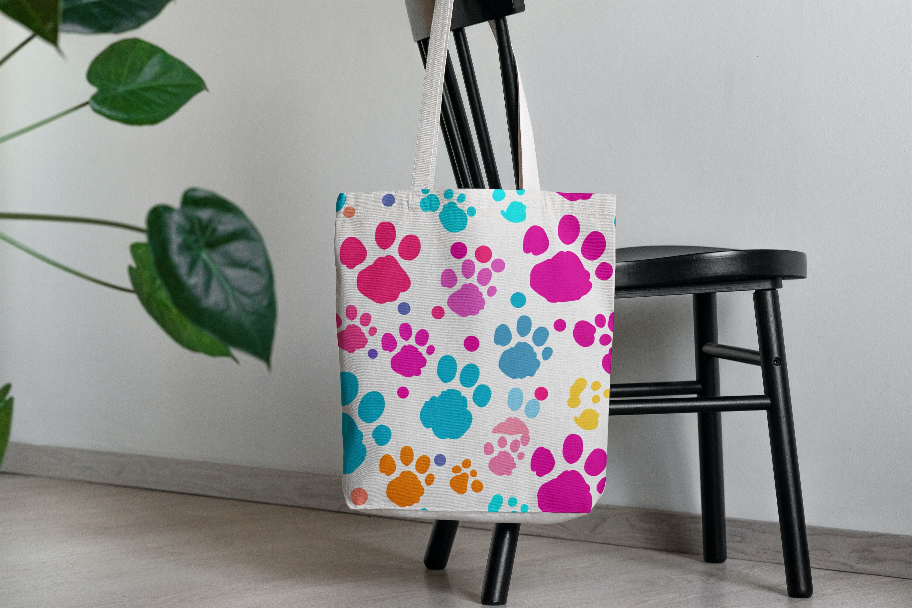 10 Seamless Paw Print Pattern | Themed Patterns | Digital Paper ...