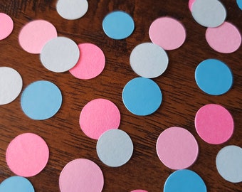 Gender Reveal Confetti,  Baby Shower Confetti,  Pink and Blue,   Baby Shower Decor, Baby Sprinkle, 160 pieces